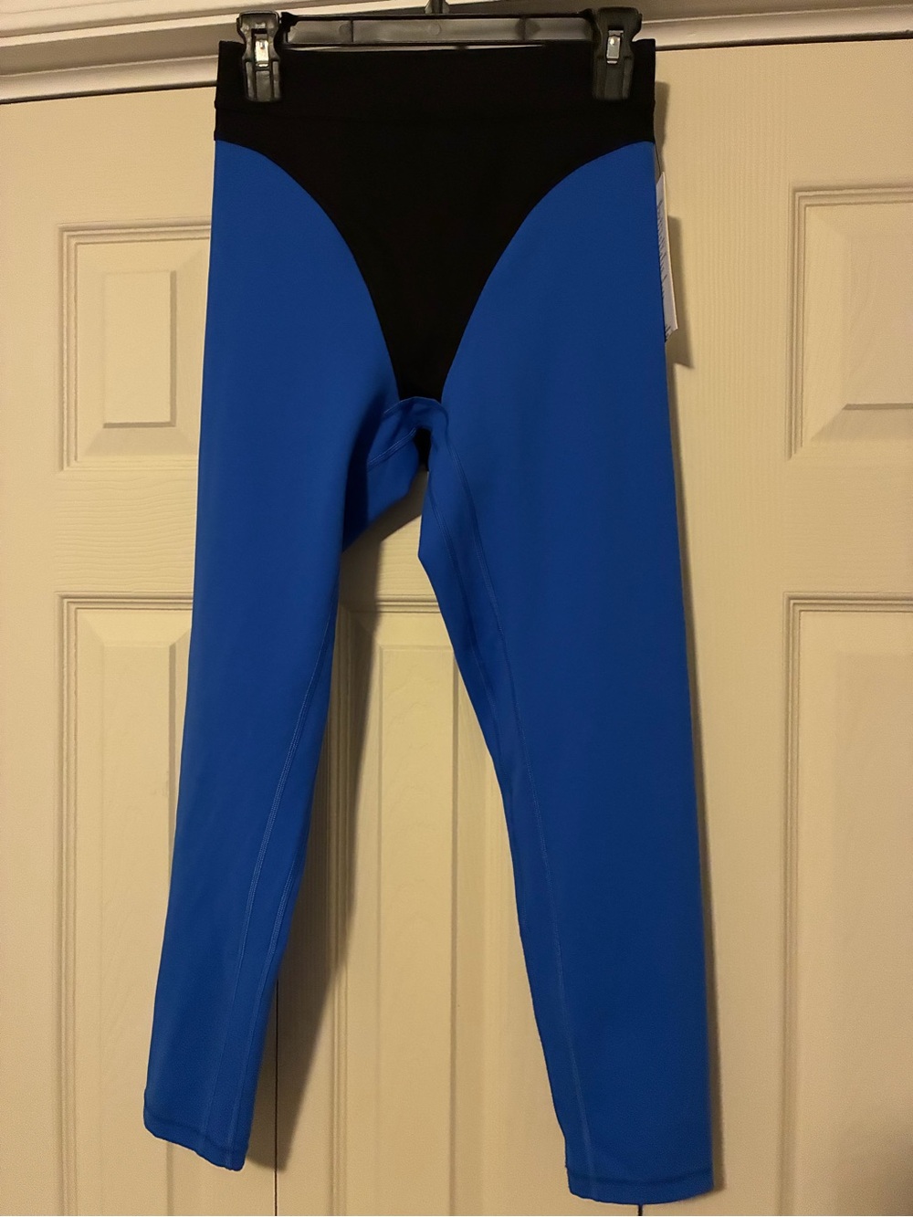 lululemon athletica Blue and Black High-Waist Leggings